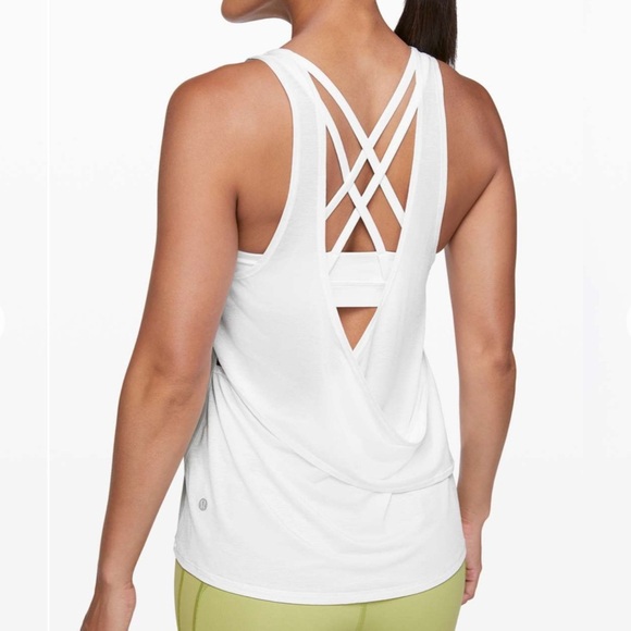Lululemon Reenergized 2-in-1 Tank White / White - Picture 2 of 11